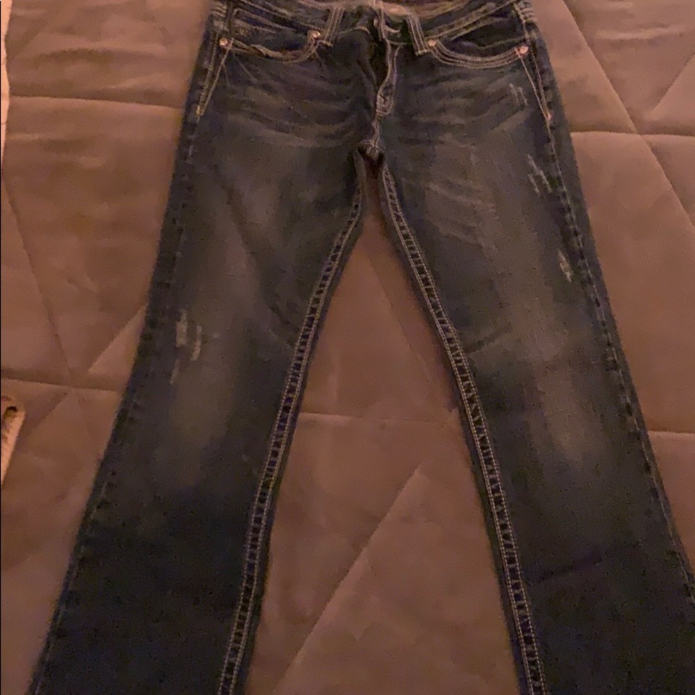 Blue Bootcut Jeans